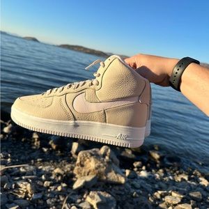 Nike Air Force 1 high sculpt linen Sand drift
